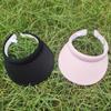 2 Pack Sun Visor Hats Women Men Clip On Wide Brim Visors Hat Outdoor Sports Golf Beach Travel Tennis Caps (Black+Light Pink) view 2