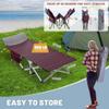 CAMPELLE Folding Camping Cot,Double Layer Oxford Portable Travel Camp Cots,Portable Sleeping Bed Cots for Camp Office Use Outdoor Cot Bed for Traveling view 4