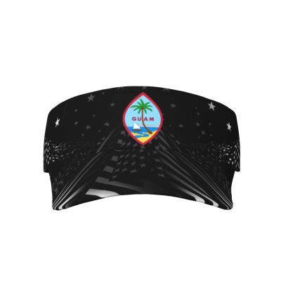 SwpWab Guam Flag Cool Breathable Fashionable Eye Protection Sunshade Top Hat Black