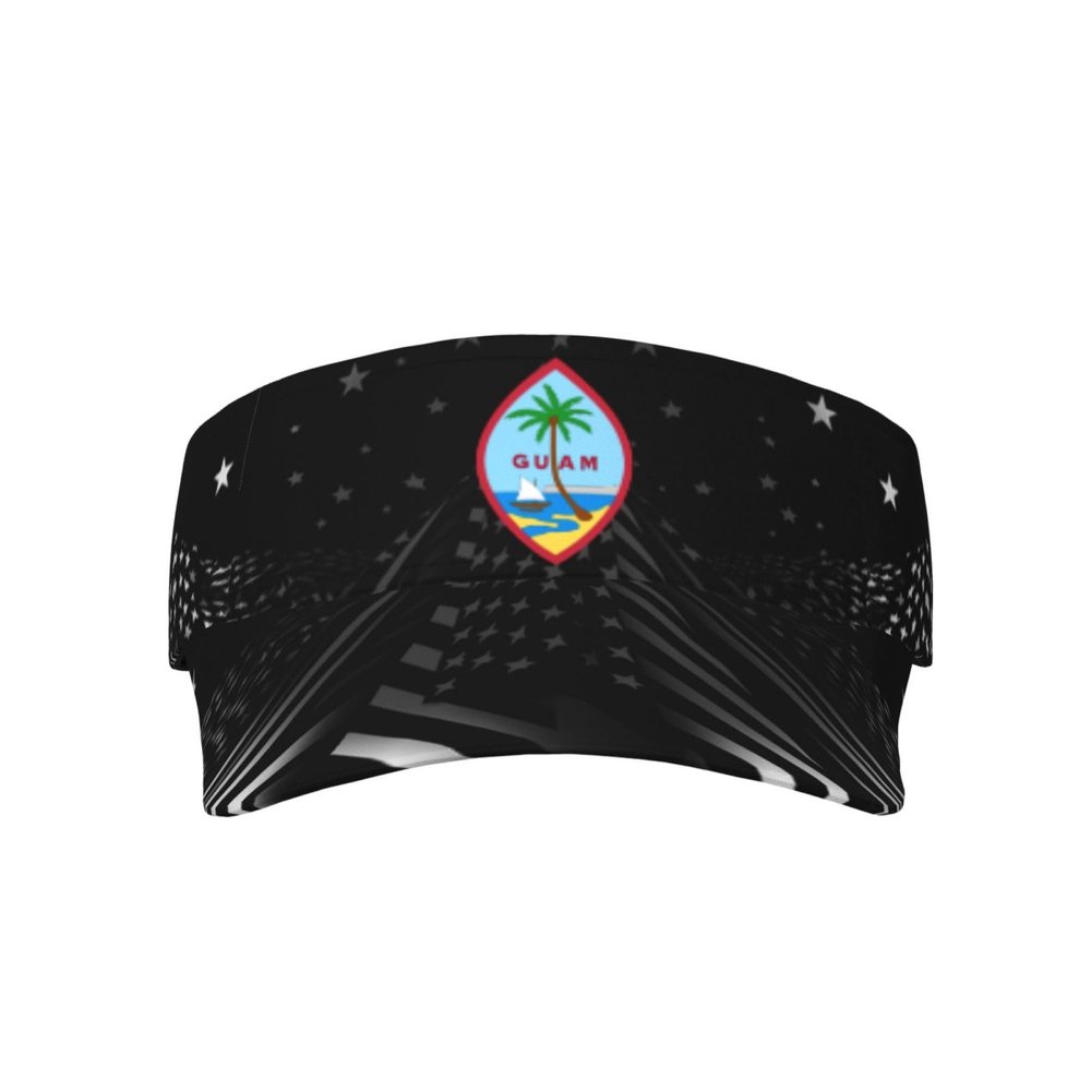 SwpWab Guam Flag Cool Breathable Fashionable Eye Protection Sunshade Top Hat Black
