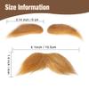 Honcloud Cosplay Mustache and Eyebrow Set for Adult Halloween Costume Accessories(Ginger) view 2