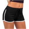 Generic Biker Shorts Women Elastic Waist Athletic Shorts Drawstring Workout Shorts High Waisted Running Shorts Gym Shorts Black, Small view 2