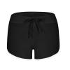 Generic Biker Shorts Women Elastic Waist Athletic Shorts Drawstring Workout Shorts High Waisted Running Shorts Gym Shorts Black, Small view 3