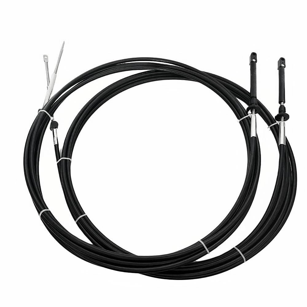 Boat Throttle Cables 15FT Replace Evinrude Throttle and Shift Cables 2pcs/set