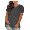 Womens T Shirts T-Shirt for Women Women's Casual Short Sleeve Tops Tops for Women Short Sleeve Fitted Women Tops Dressy Casual Womens Trendy Clothes, Small view 2