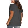 Womens T Shirts T-Shirt for Women Women's Casual Short Sleeve Tops Tops for Women Short Sleeve Fitted Women Tops Dressy Casual Womens Trendy Clothes, Small view 3