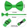 Bskifnn Kids Suspenders Bow Tie Sets Classic Solid Color Toddler Suspenders for Kids Wedding Party (Solid, Green, kids) view 2