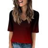1/2 Sleeve T Shirts for Women Croft and Barrow Womens Tops Womens Elbow Length Sleeve Tops Summer Fashion Cotton Blouses view 1