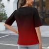 1/2 Sleeve T Shirts for Women Croft and Barrow Womens Tops Womens Elbow Length Sleeve Tops Summer Fashion Cotton Blouses view 3