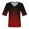 1/2 Sleeve T Shirts for Women Croft and Barrow Womens Tops Womens Elbow Length Sleeve Tops Summer Fashion Cotton Blouses view 4