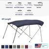 Oceansouth 4 Bow Bimini - 8ft Deluxe (Sand, Mounting Width 67"-72") Bows Frame Sun Shade Boat Waterproof Cover Boot Storage Strap Large Bow Big Fishing Pole Covers Beach view 4