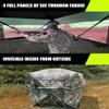 THUNDERBAY Gobbler Lodge 5-Side See Through Hunting Blind, 4 Person Pop-up 288 Degree See Through Ground Blinds Tent for Deer Hunting view 3