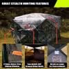 THUNDERBAY Gobbler Lodge 5-Side See Through Hunting Blind, 4 Person Pop-up 288 Degree See Through Ground Blinds Tent for Deer Hunting view 4