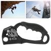 Sunicon Mountaineering Climbing Hand Ascender,Aviation Light Alloy Mountaineering Rock Rappelling Gear Equipment for 8~13mm / 0.3~0.5in Rope (Right Hand Black) view 2