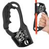 Sunicon Mountaineering Climbing Hand Ascender,Aviation Light Alloy Mountaineering Rock Rappelling Gear Equipment for 8~13mm / 0.3~0.5in Rope (Right Hand Black) view 3