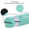 ZENY 9ft Folding Gymnastics Balance Beam Low Floor Balance Beam Bar with Anti-Slip Base Extra Firm Foam Walking Beams Home Balance Training Gymnastics Equipment (Blue-Green) view 4