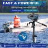 Pxolerig 3.5hp 2 Stroke Outboard Engine with Water Cooling CDI System, 49CCHeavy Duty Fishing Boat Engine for Rubber Boats, Inflatable Boats, Sailboats, 5000r/Min view 4