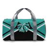 Personalized Multi-Function Travel Cheer Teal Black Duffel Handbag Large Capacity Women Men Gym Yoga Ballet with Name view 2