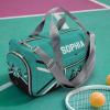 Personalized Multi-Function Travel Cheer Teal Black Duffel Handbag Large Capacity Women Men Gym Yoga Ballet with Name view 4