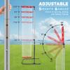 VSSAL Volleyball Setter Trainer Net Setting Training Equipment Target Practice Indoor or Outdoor, Adjustable Height (4.6 ft-9.8 ft) and Angle for Serving Spiking Drills System (Red) view 2