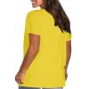 Fitted Tshirts Shirts for Women Womens Tops Loose Fit White Tops Women White Tops for Women Dressy Women Casual Tops Office Wear for Women 2024, Small view 3