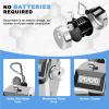 Metal Tally Counter Clicker Counter Handheld Pitch Counter, Manual Mechanical 4-Digit Number Click Counter, One Hand Counter Clicker Digital Counting for Coaching Knitting People Lap Fishing Golf&Row view 3