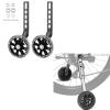 FORTOP Bike Training Wheels, Pair of Heavy Duty Rear with Stabilizers Mounted Kit for 12 14 16 18 20 22 24 inch Kids Boy Girls Bike (Black) view 1