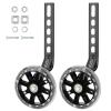 FORTOP Bike Training Wheels, Pair of Heavy Duty Rear with Stabilizers Mounted Kit for 12 14 16 18 20 22 24 inch Kids Boy Girls Bike (Black) view 2