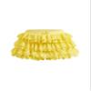 BEAUDRM Women's Y2k Ruffle Shorts Lace Lolita Bloomers Elastic Waist Bow Front Shorts Micro Boyshorts Yellow Large view 1