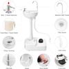 HeyJiaYu Portable Sink Camping Hand Washing Station with Water Tank Towel Holder and Soap Dispenser, 17L Wash Basin Stand with Rolling Wheels Pump Mobile Sink(Camping Wash Basin with Water Tank) view 3