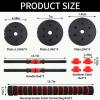 DAMGOLOZA Adjustable Dumbbell Set, Men and Women Free Weight Set Fitness Home Equipment, Barbell with Thick Connecting Bumper Plate Combo for Strength Gym Training view 2
