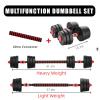 DAMGOLOZA Adjustable Dumbbell Set, Men and Women Free Weight Set Fitness Home Equipment, Barbell with Thick Connecting Bumper Plate Combo for Strength Gym Training view 3