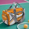 Duffel Backpack Cheer Orange White Cheerleader Waterproof Multifunctional Handbag Gym Yoga Sport with Name Gift view 4