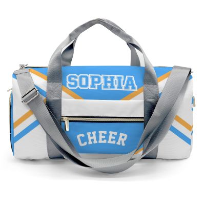 Cheer Blue Cheerleader Duffel Backpack Waterproof Multifunctional Daypack Gym Yoga Sport with Name Gift