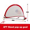 Porayhut Pop up Soccer Net Goalfor Kid Set of 2 Portable 210D Oxford with Extra Stakes Fun for Backyard and Soccer Training Net (United States Flag Pattern) view 3