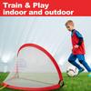 Porayhut Pop up Soccer Net Goalfor Kid Set of 2 Portable 210D Oxford with Extra Stakes Fun for Backyard and Soccer Training Net (United States Flag Pattern) view 4
