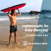 GYMAX Body Boards for Beach, 33"/37"/41" Body Board with EPS Foam Core, Crescent Tail, Dual Channel & Wrist Leash, Lightweight Bodyboard for Kids, Youth, Adults (Orange Wave, 37inch) view 4