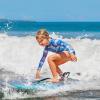 Goplus 41''/37''/33'' Lightweight Body Board for Beach, Surf Board with EPS Core, XPE Deck, HDPE Slick Bottom, Wrist Leash, Bodyboard for Kids Adults Surfing (Blue Wave, 33 Inches) view 3