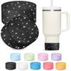 KTKUDY 2 PCS Glitter Silicone Boot Compatible with Stanley Tumbler 20 30 40 oz & Fits Hydro Flask Water Bottle 12-24oz & Fits Yeti, Simple Modern, Owala Cup - Bling Cup Bottom Protector Accessories view 1