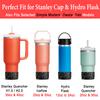KTKUDY 2 PCS Glitter Silicone Boot Compatible with Stanley Tumbler 20 30 40 oz & Fits Hydro Flask Water Bottle 12-24oz & Fits Yeti, Simple Modern, Owala Cup - Bling Cup Bottom Protector Accessories view 2