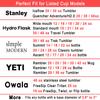 KTKUDY 2 PCS Glitter Silicone Boot Compatible with Stanley Tumbler 20 30 40 oz & Fits Hydro Flask Water Bottle 12-24oz & Fits Yeti, Simple Modern, Owala Cup - Bling Cup Bottom Protector Accessories view 3