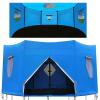 NineFit Basics Trampoline Tent, Trampolino Awning and Trampoline Sunshade Cover 2 in 1, Suitable for 6-Pole Round 6/8/10/12/14FT Trampoline(Size:10ft) view 1