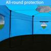 NineFit Basics Trampoline Tent, Trampolino Awning and Trampoline Sunshade Cover 2 in 1, Suitable for 6-Pole Round 6/8/10/12/14FT Trampoline(Size:10ft) view 4