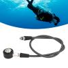 Fabater Diving Pressure Gauge, 360 Rotatable Metal Diving Pressure Gauge, Luminous Submersible Pressure with High Pressure Hose, Underwater Dive Equipment (80cm) view 3