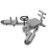 Leg Stretching Training Machine, 440LBs Heavy Duty Leg Stretcher Splits Machine, Folding Splits Trainer, Improve Leg Flexibility Stretch Ligament Extends 240 Degree For Fitness Dancing, Training(Gray) view 1