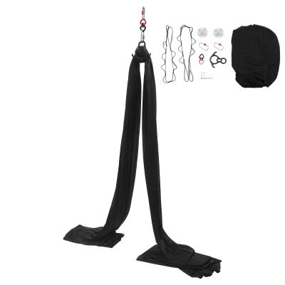 NAIXING 10m / 32Ft Aerial Silks Plolyester Strap Equipment Aerial Yoga Swing Set Hammock Practice Kit Aerail Dance for Acrobatic Flying Yoga Aearial Dance Arts,440.92lbs