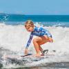 Goplus 41''/37''/33'' Lightweight Body Board for Beach, Surf Board with EPS Core, XPE Deck, HDPE Slick Bottom, Wrist Leash, Bodyboard for Kids Adults Surfing (Black+Pink+Blue, 41 Inches) view 3