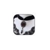 Rrdaily Black Rose Cameo Pendent Choker,Gothic Velvet Choker Necklace Vintage Resin Red Crystal Gem Pendent Necklaces Witch Jewelry for Women (Black) view 1