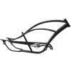 MICARGI Bronco Pro 26-in Stretch Cruiser Bike Frame,Hi-Ten Steel Frmae Suitable for Coast Brakes, Disc Brakes & 7-Speed Braking Systems(Black) view 2