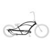 MICARGI Bronco Pro 26-in Stretch Cruiser Bike Frame,Hi-Ten Steel Frmae Suitable for Coast Brakes, Disc Brakes & 7-Speed Braking Systems(Black) view 4